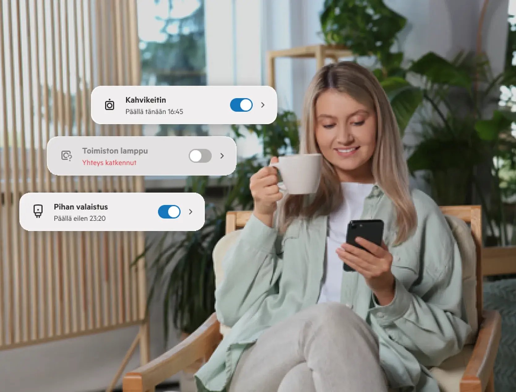 Hallitse sähkölaitteitasi etänä