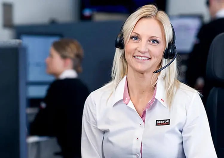 Hälytyskeskuksemme reagoi hälytyksiin välittömästi 24/7