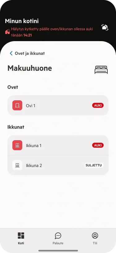 Ovien ja ikkunoiden hallinta