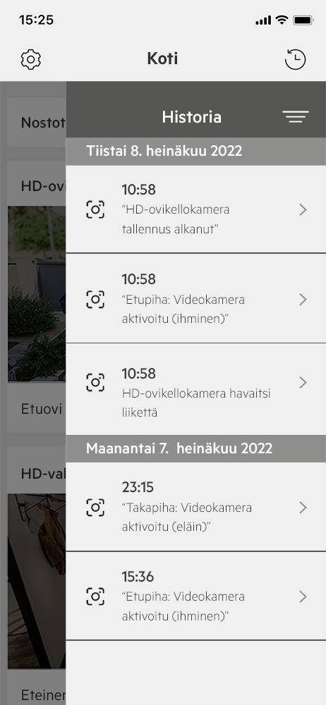 Videoiden tallennus pilvipalveluun