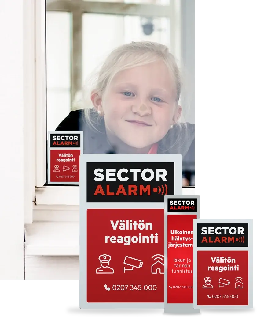 Hälytyskyltit- ja tarrat