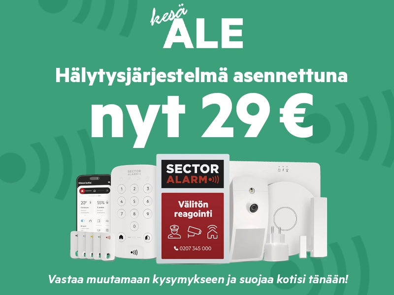 Suojaa kotisi paloilta ja murroilta