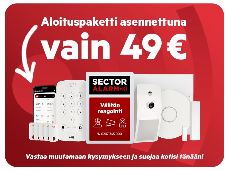 Suojaa kotisi paloilta ja murroilta