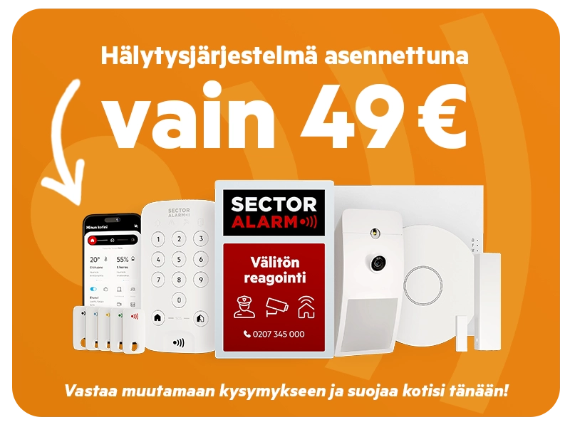 Suojaa kotisi paloilta ja murroilta