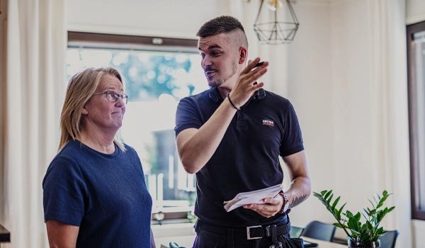 Vaihe 3 - Asentajamme tekee turvakartoituksen kodissasi