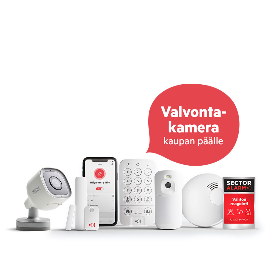 Kodin hälytysjärjestelmä valvontakameralla