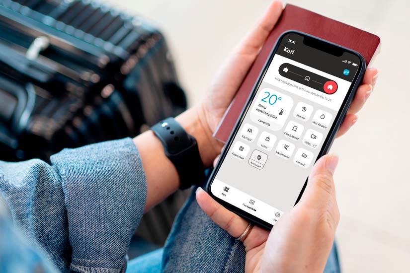 Mobiilisovelluksella koti on aina hallussa