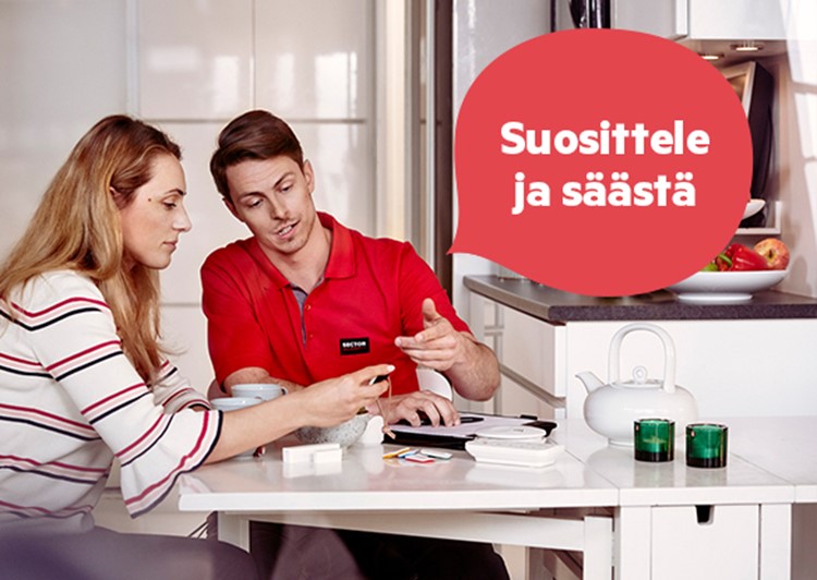 Suosittele ystävälle ja säästä