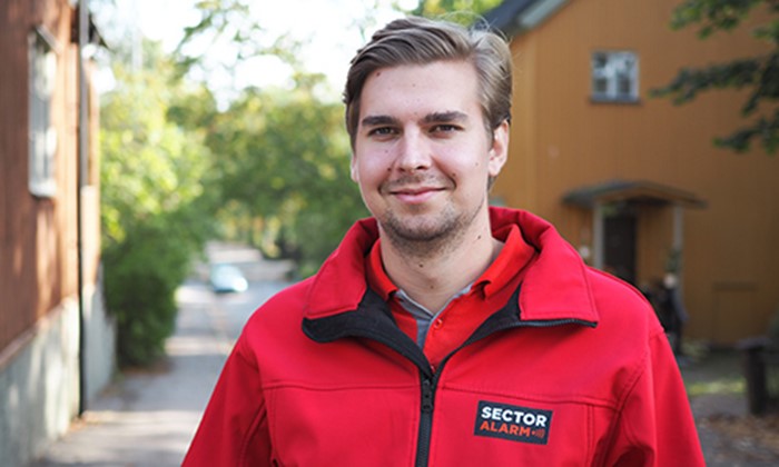 Sector Alarmin myyjä Eetu