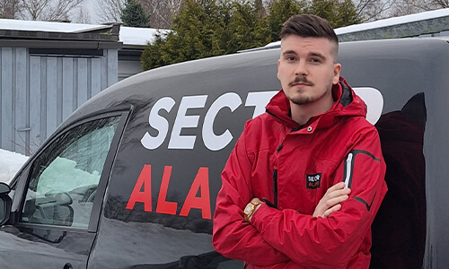 Sector Alarmin reissuasentaja Samuli Lehtelä