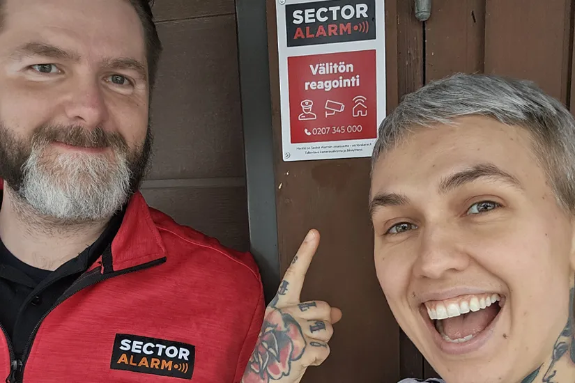 Nata Salmela suojaa kotinsa Sector Alarmin hälytysjärjestelmällä