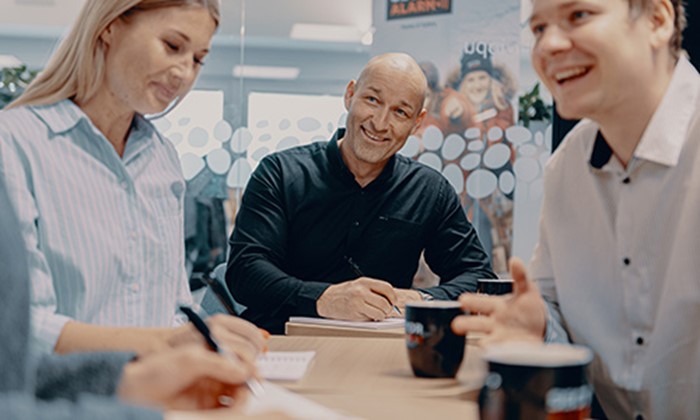 Sector Alarmin toimiston työntekijöitä 